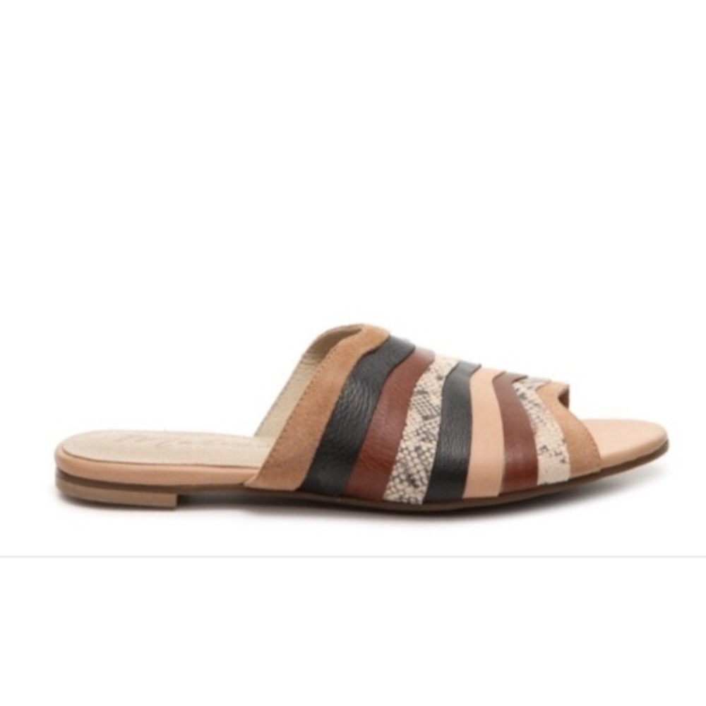 Matisse NEW Moody Tan Striped Slide